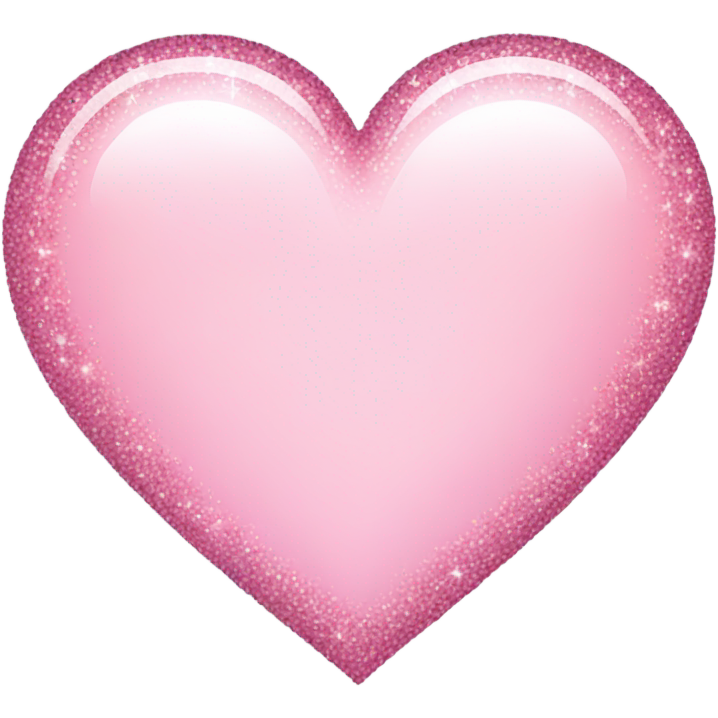Light pink heart sparkling