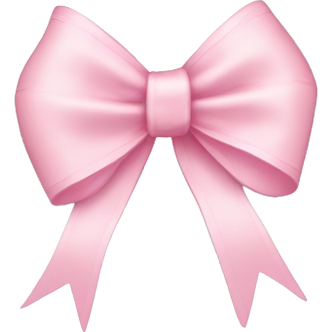 Light pink ribbon bow