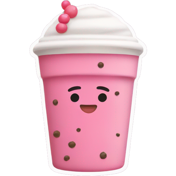 Pink boba