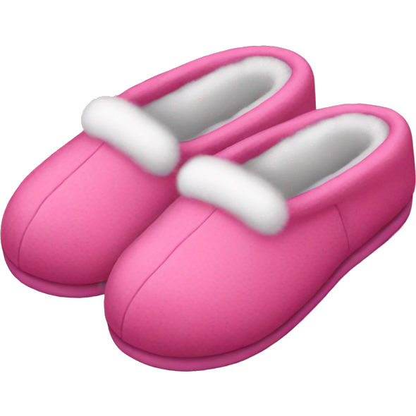 Pink Christmas slippers