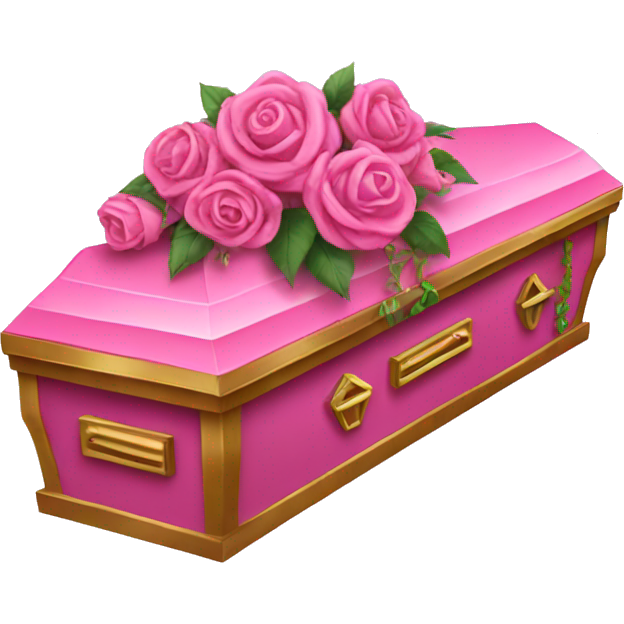 Fancy pink coffin