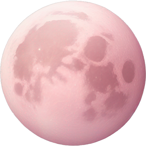 Pastel pink moon