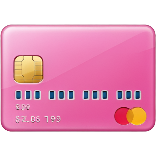 Pink credit card