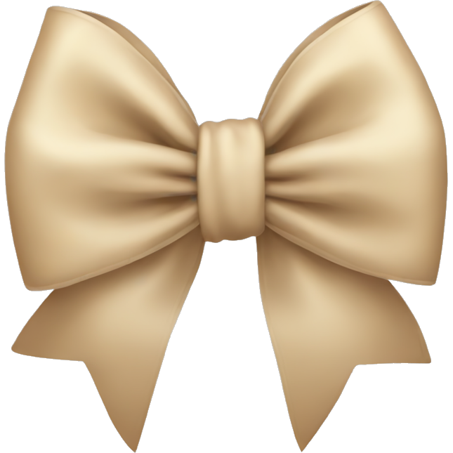Beige bow