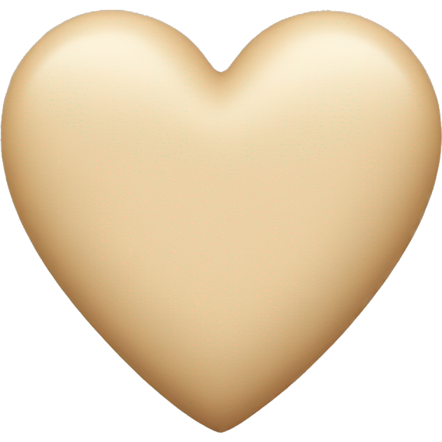 Beige heart