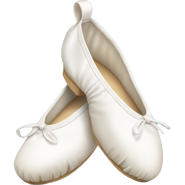 White ballet shoes