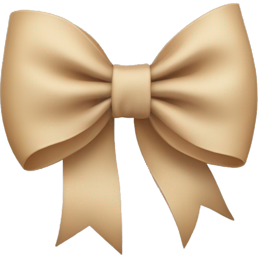 Beige bow