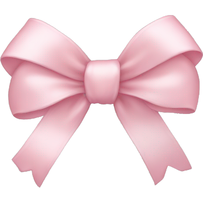 Light pink ribbon bow