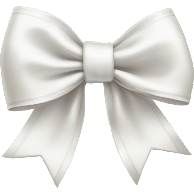 White satin bow
