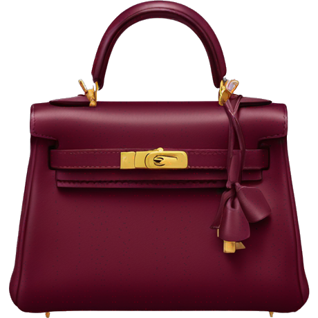 Burgundy hermes mini kelly purse