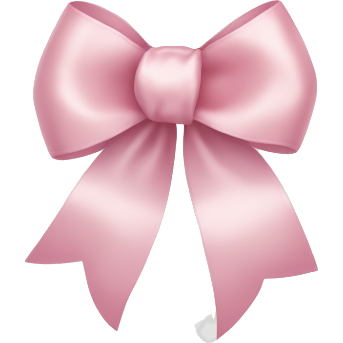 Light pink ribbon bow