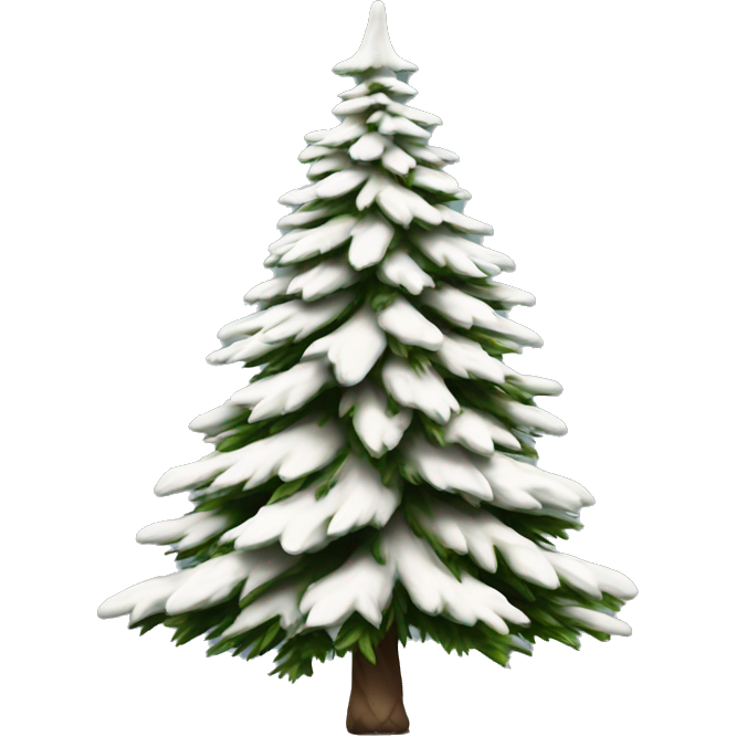 Realistic isolated off white fir christmas tree