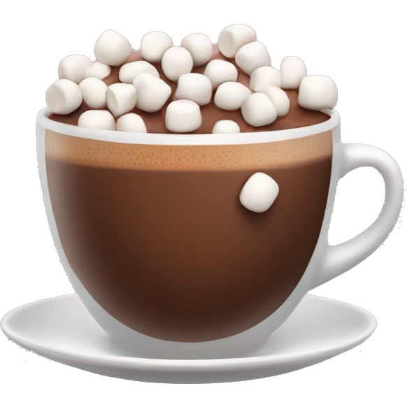A cup of hot chocolate with little marshmallows