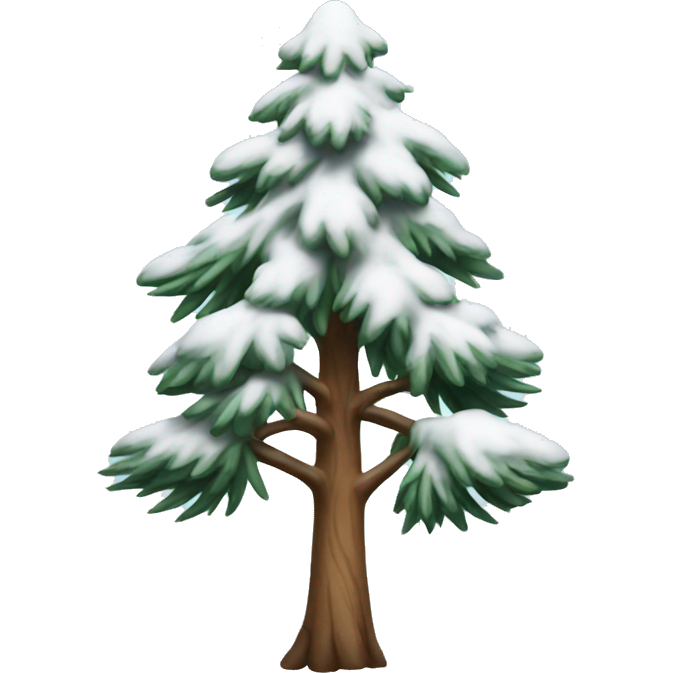 Snowy pine tree