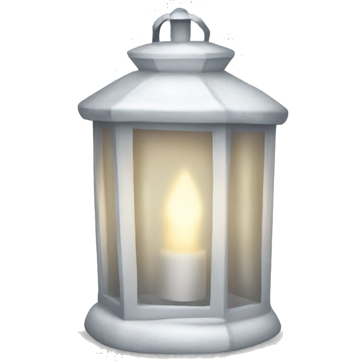 White Christmas lantern