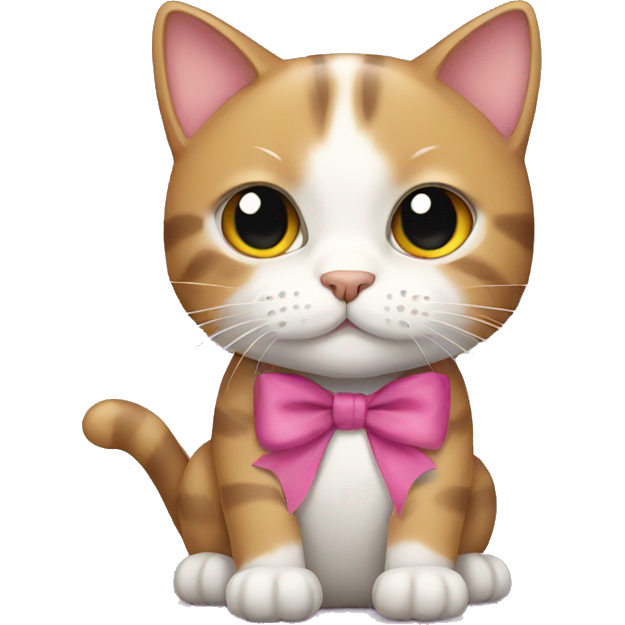 Cat with bow