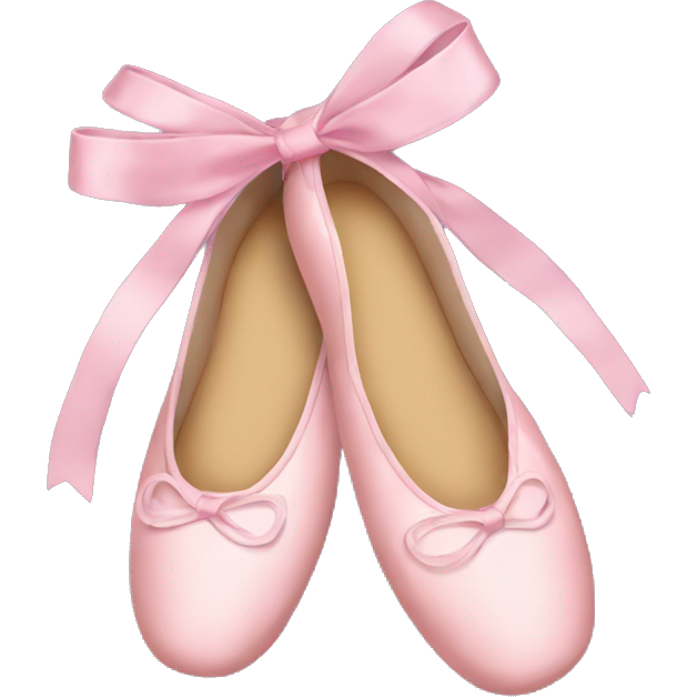Ballet shoes with long bow