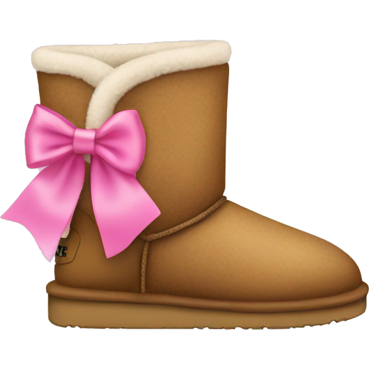 Uggs with a pink bow