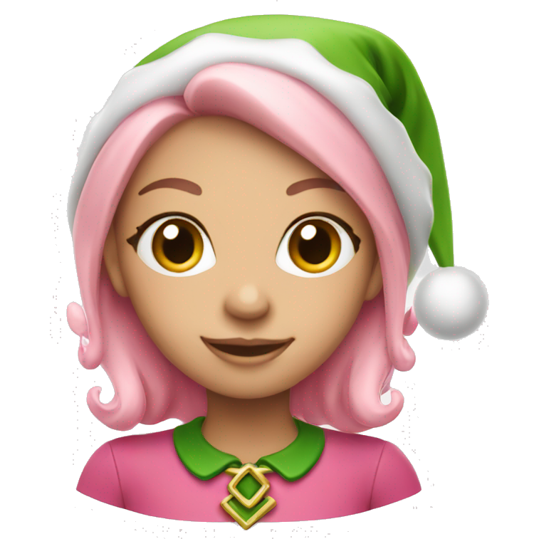 Girl Christmas elf pink