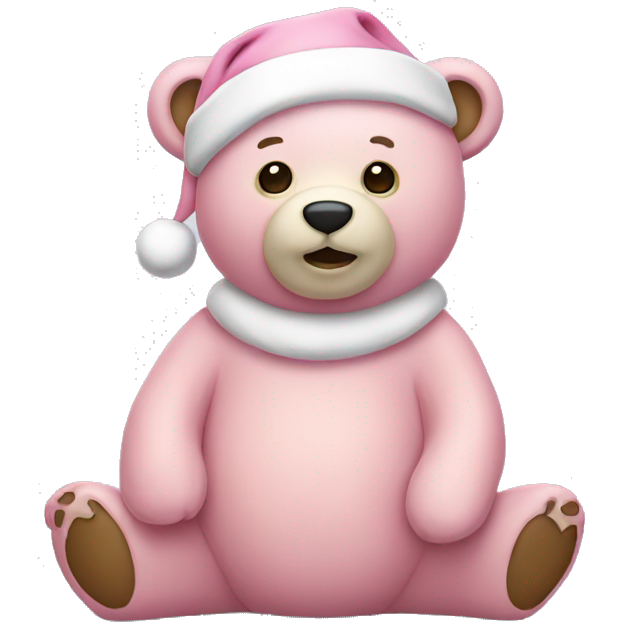 Light pink Christmas bear