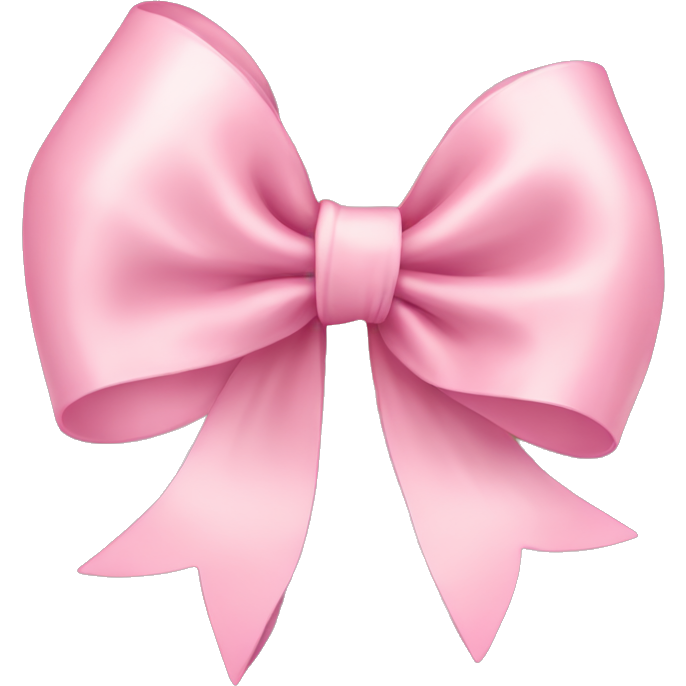 Light pink ribbon bow