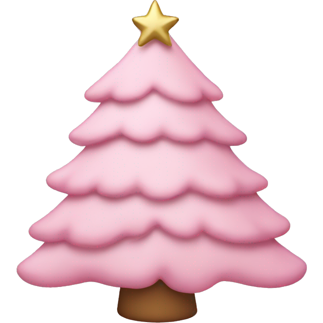 Pastel pink christmas tree