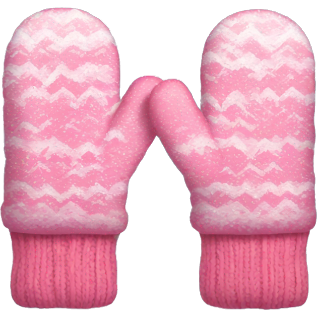 Pink mittens winter