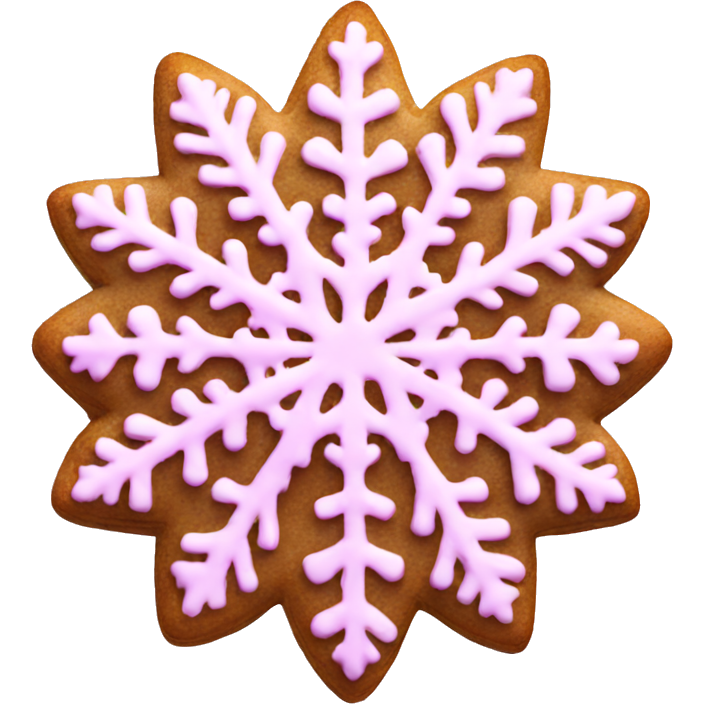 Pink snowflake cookie