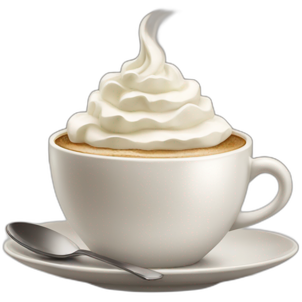 Coffee with whipped cream