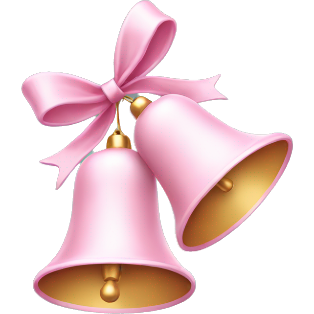 Light pink Christmas bells