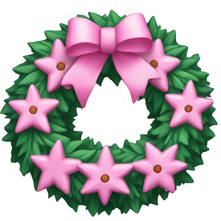 Pink Christmas wreath