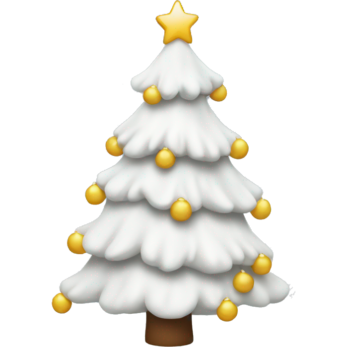 White Christmas tree