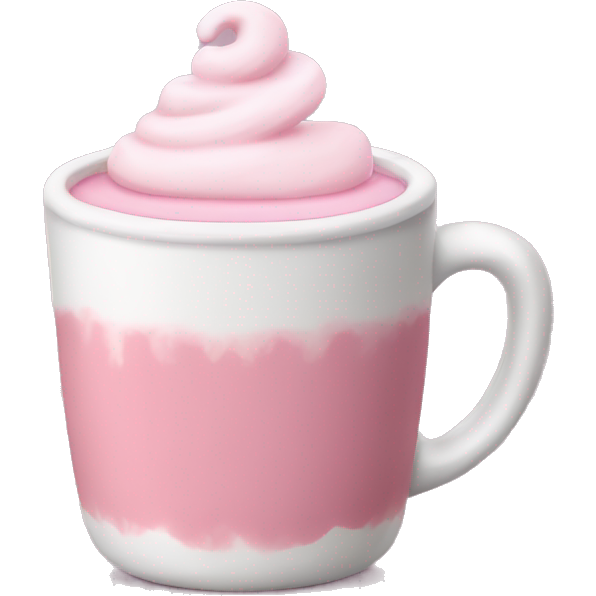 Pink hot cocoa