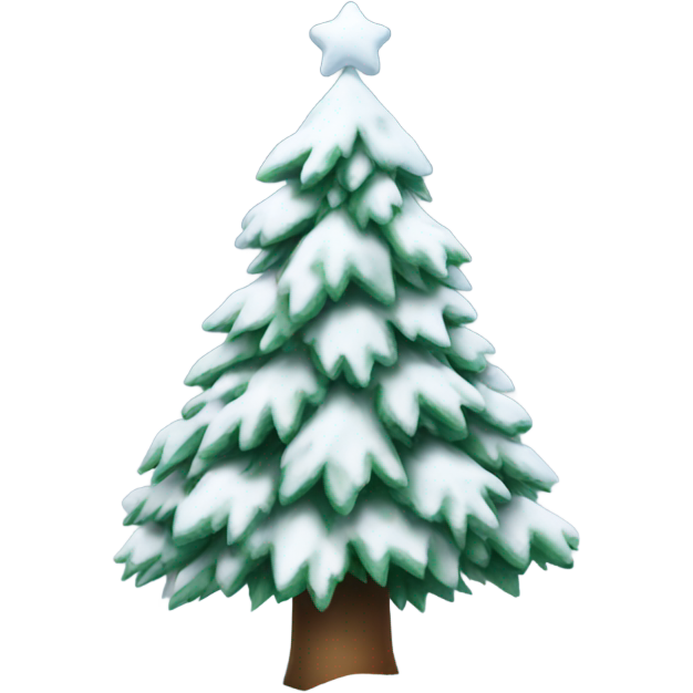 Snowy christmas tree