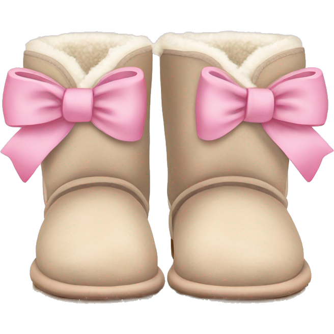 Uggs with baby pink bows