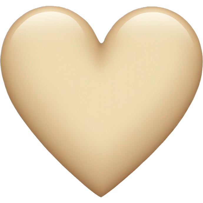 Beige heart