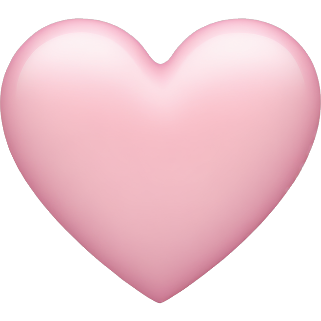 Pastel pink heart