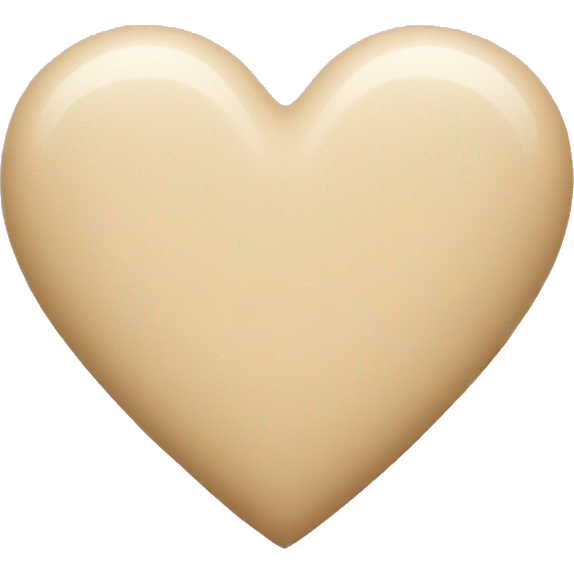 Beige heart