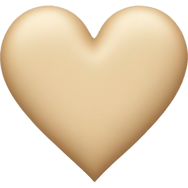 Beige heart