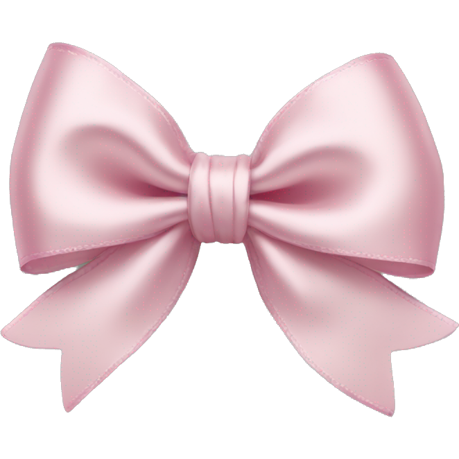 Light pink satin bow