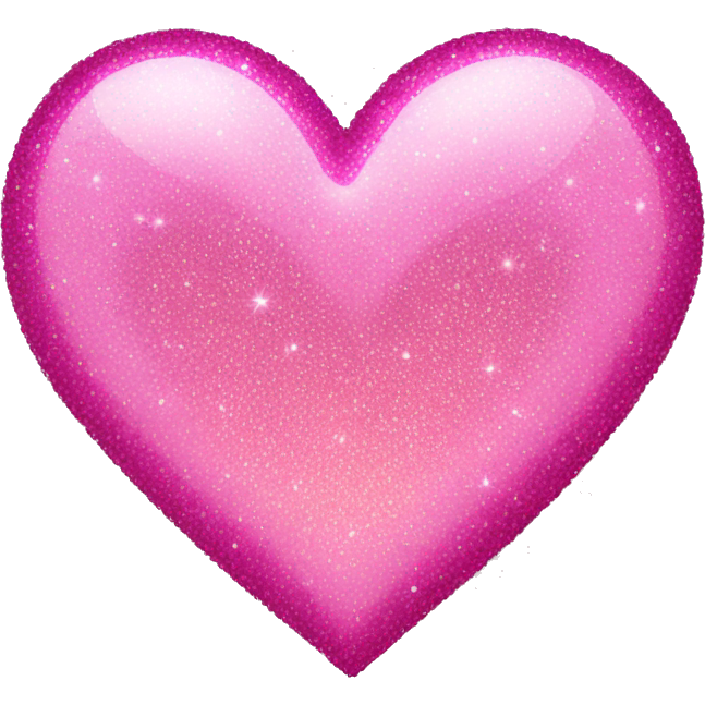 Pink sparkly heart