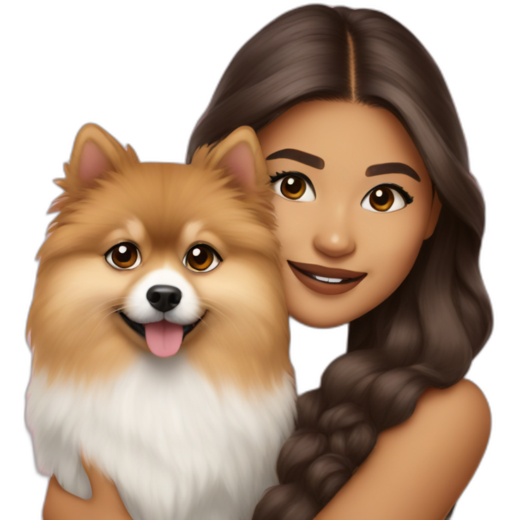 ZENDAYA WITH POMERANIA