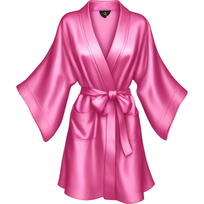 Victorias secret robe pink silk