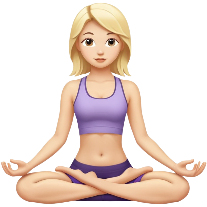 Blonde yoga girl