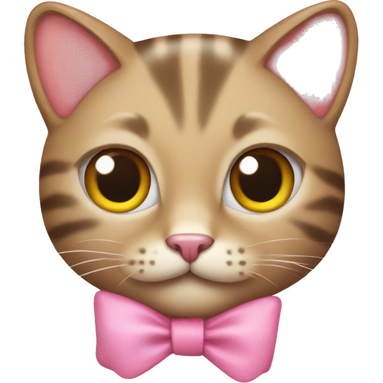 Cat with pink bow