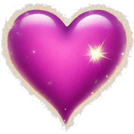 Heart with sparkles