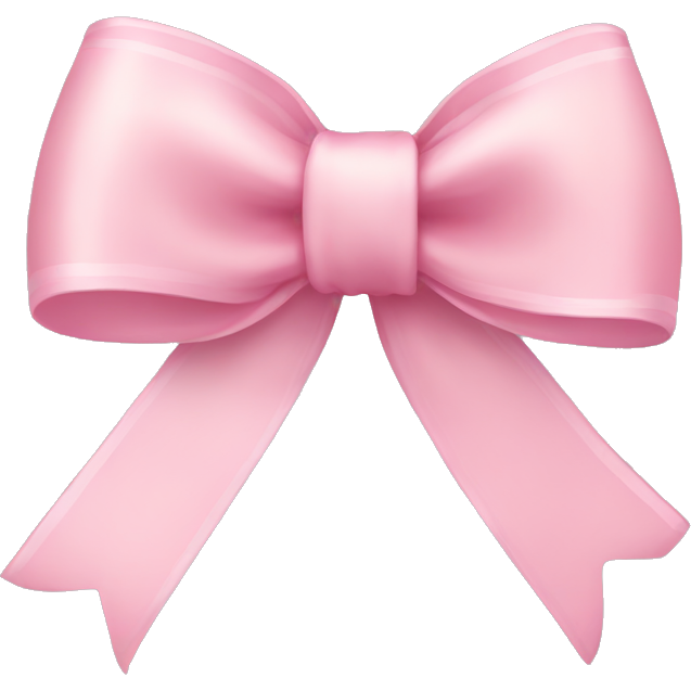 Light pink ribbon bow
