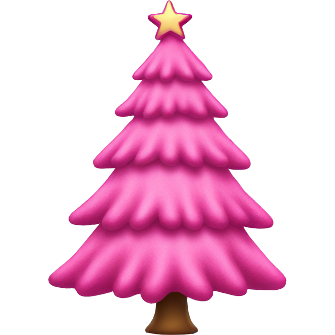 Pink christmas tree