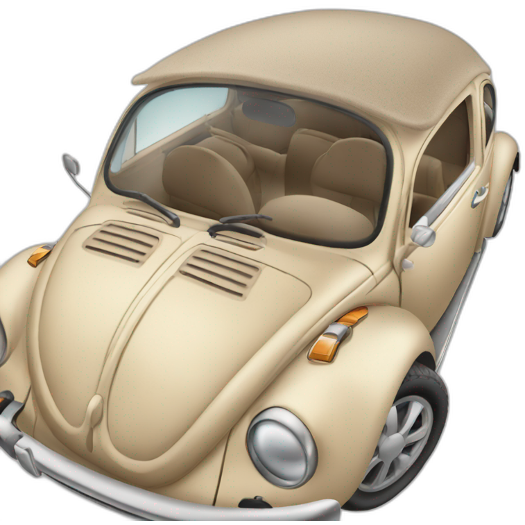 Beige Beetle with sunroof