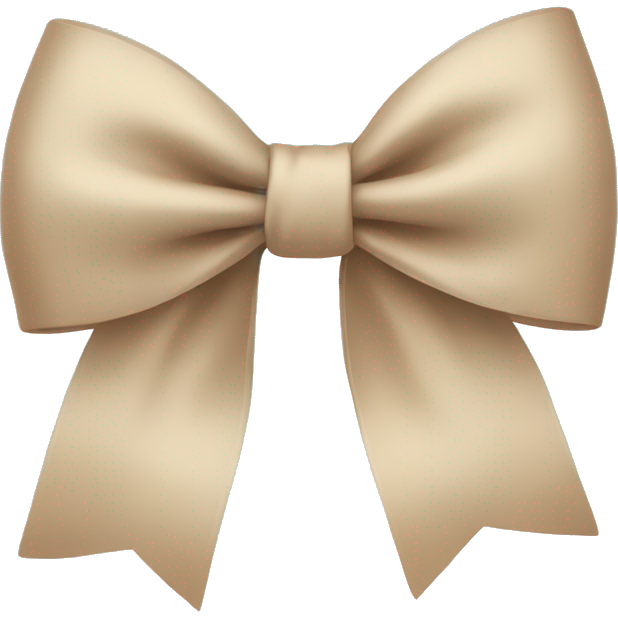 Beige bow